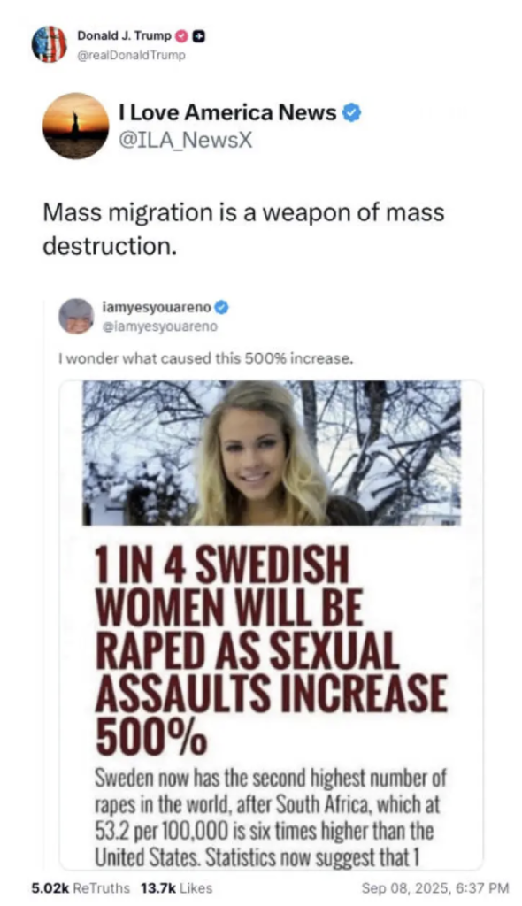 Trump stolen photo false rape claim emilie voe nereng 